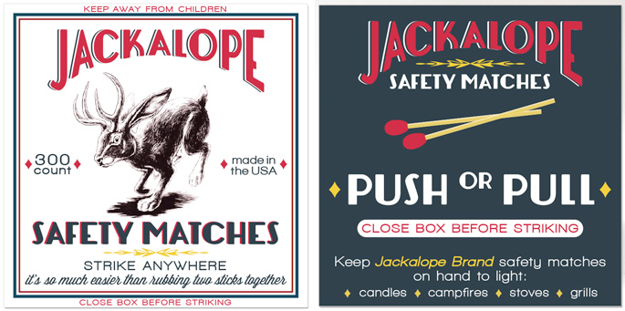 jackalope safety matches